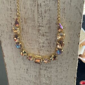 Sorrelli Raw Sugar Multi Crystal Necklace